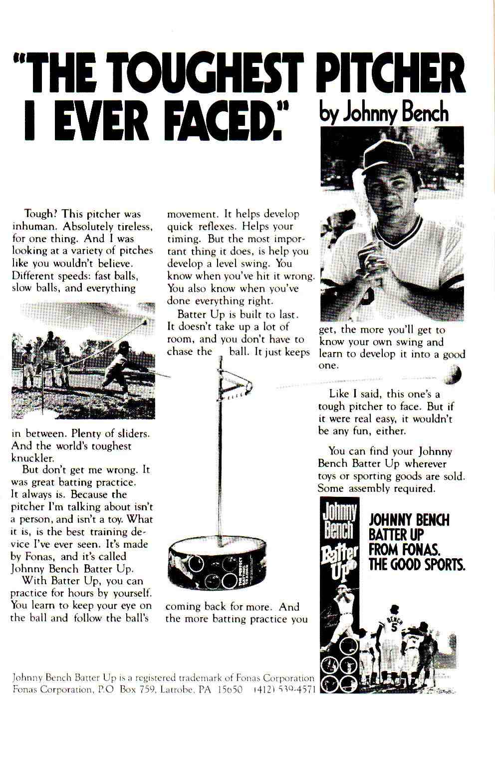 Johnny_Bench_Batter_Up_Comic_Book_Ad | Bionic Disco