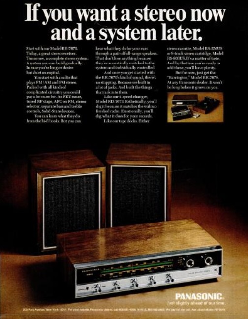 Daily 70s Ad: Panasonic Stereo (1970) | Bionic Disco