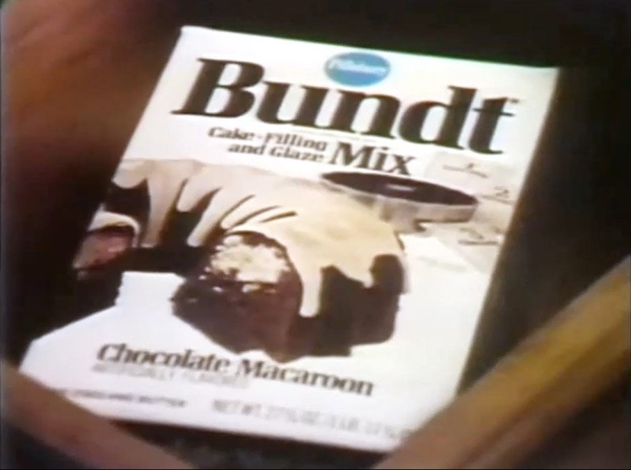 Advertisement for Pillsbury's Bundt cake mix